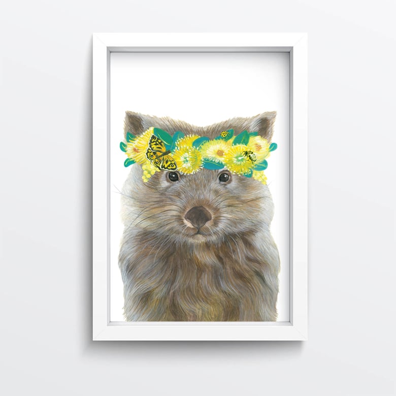 Image of Wildflower Wombat Giclée Print