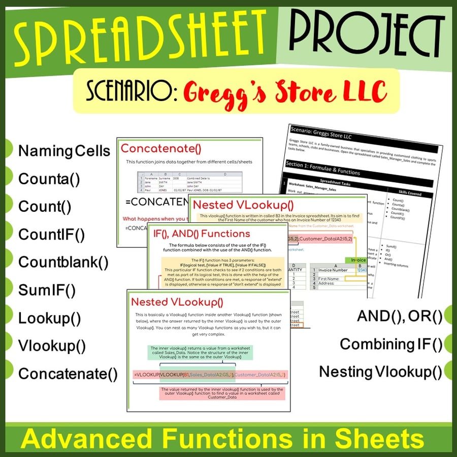 Image of Advanced Level Spreadsheet Projects for Google Sheets The Ultimate Bundle