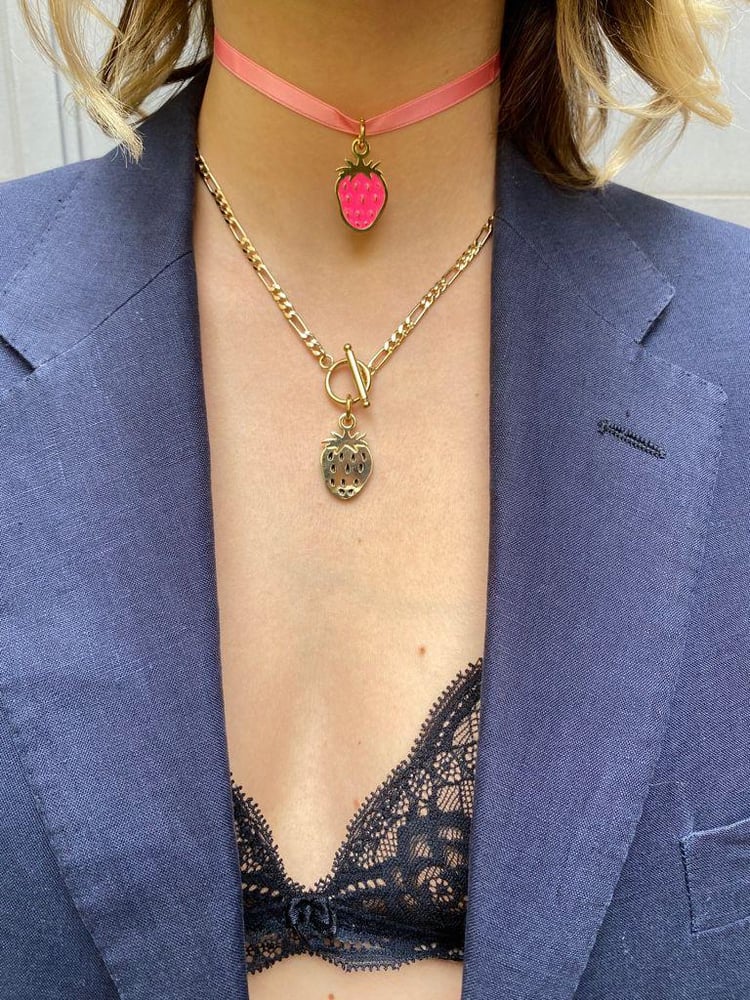 Image of FRAGOLINA DI BOSCO Necklace gold plated