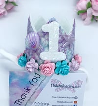 Image 1 of Mermaid birthday age crown