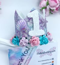 Image 2 of Mermaid birthday age crown