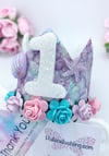 Mermaid birthday age crown