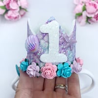 Image 4 of Mermaid birthday age crown