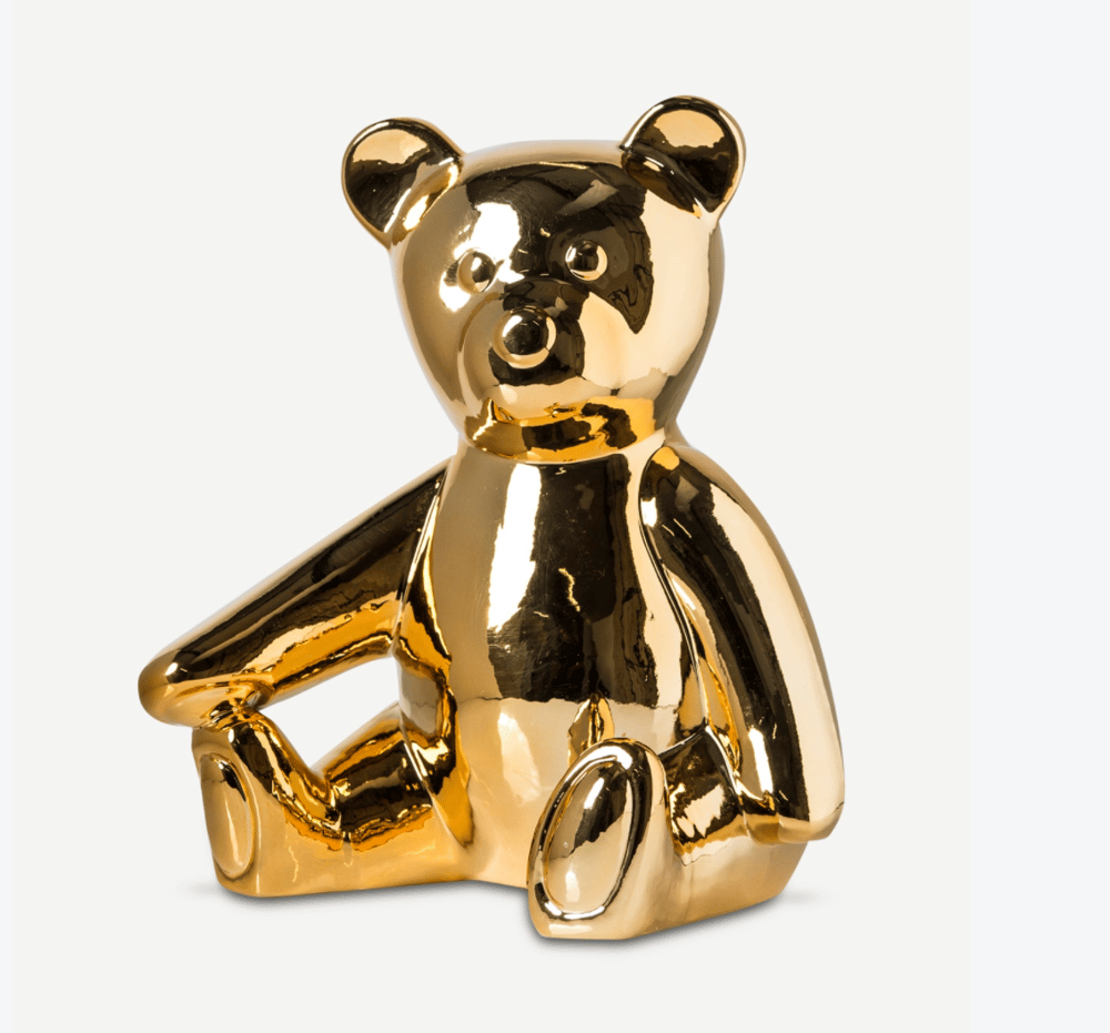 Image of Gold Teddy Bank