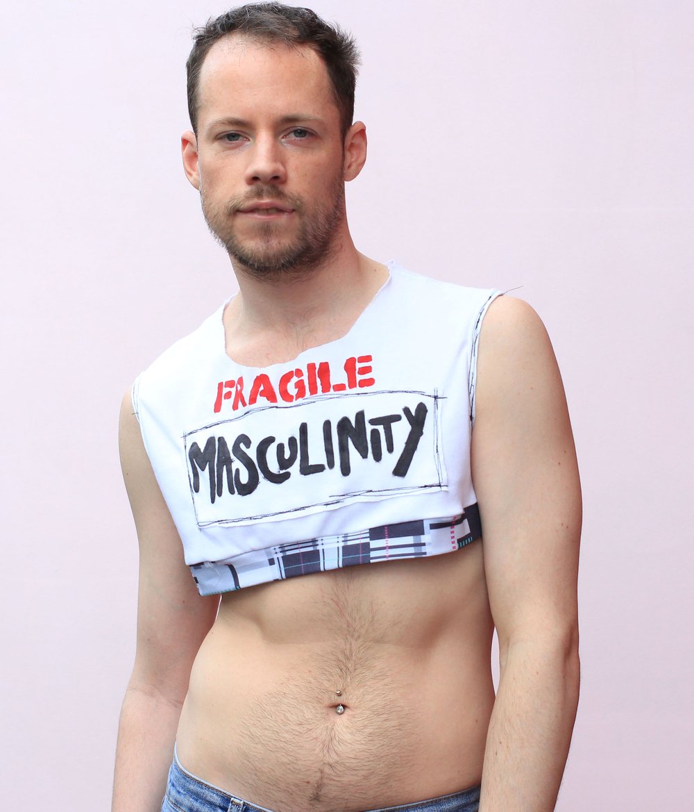 FRAGILE MASCULINITY CROP TOP