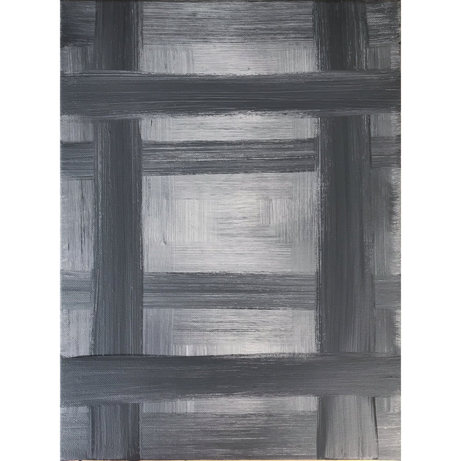 Monochrome Frames and future - acrylic on canvas, 30x40 cm