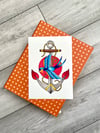 Anchor & Swallow Nautical Print