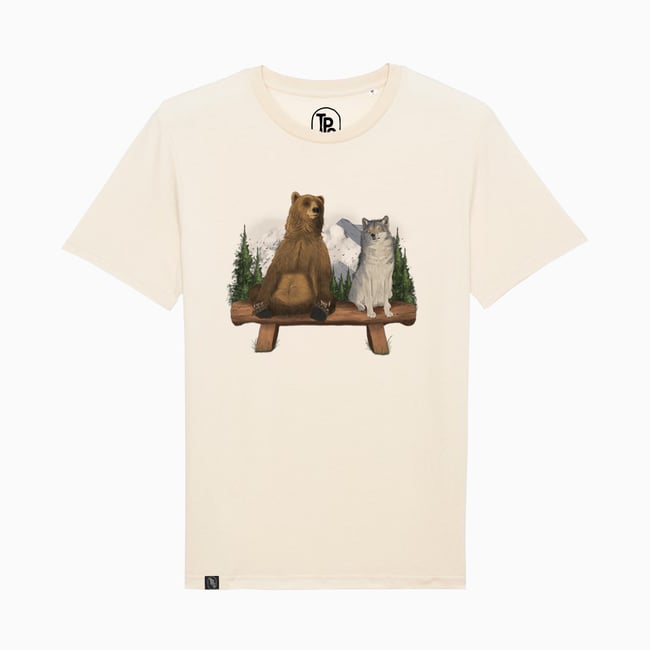 Bear Wolf Hangout T-Shirt Organic Cotton