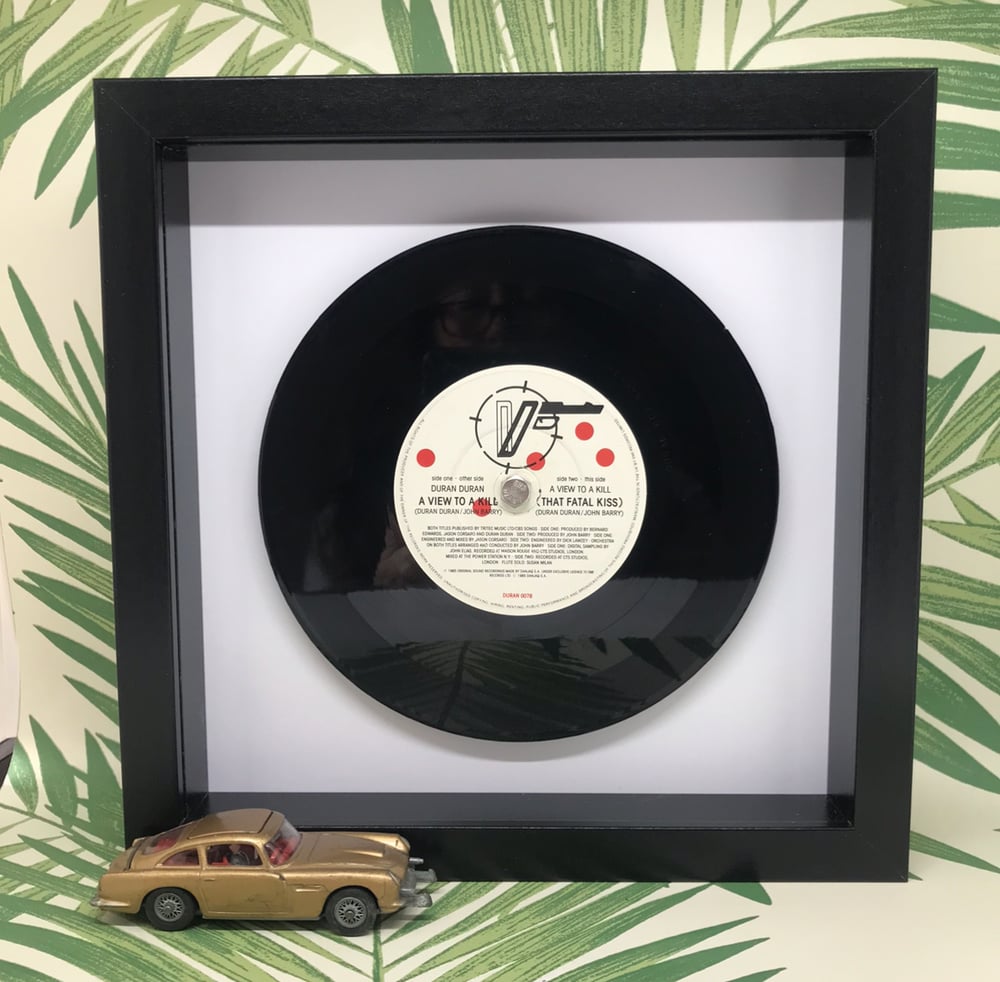 Image of James Bond Framed 7 inch Vinyl (Theme Tunes)