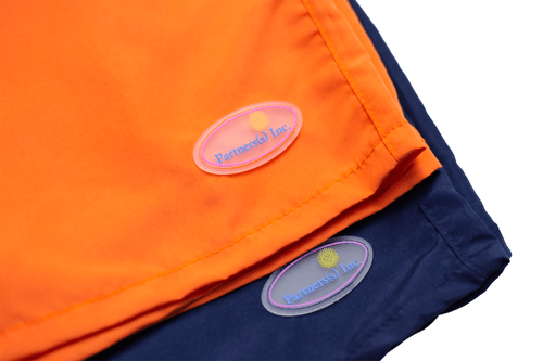 Image of Partner(s) Inc. Orange Voyager Shorts