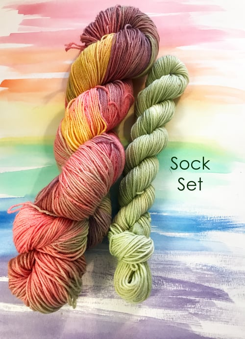 Image of Mushroom Petal Bloom - Sock set 