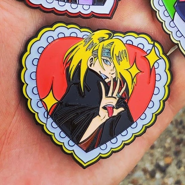 Image of Deidara - Villaintine's Hearts | SOFT ENAMEL PIN