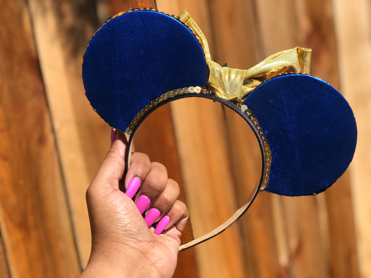 Image of Captain Marvel inspired mouse ears 
