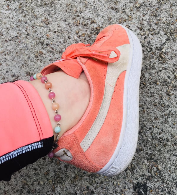 Image of Pastel coloured bracelet or anklet