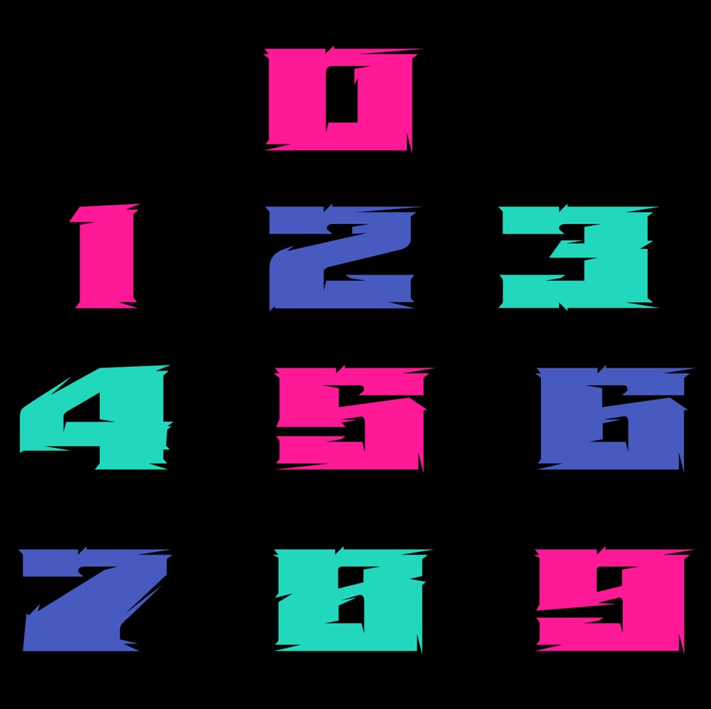 Racing Number Set