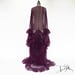 Image of Plum "Daphne" Sheer Dressing Gown