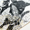 Cosmic Dinos: Botanical Rex, print