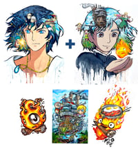 Limited Edition "Howl's Moving Castle" Holographic Print Pack