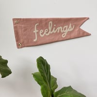 Image 1 of FEELINGS Pennant - mauve