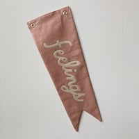 Image 2 of FEELINGS Pennant - mauve