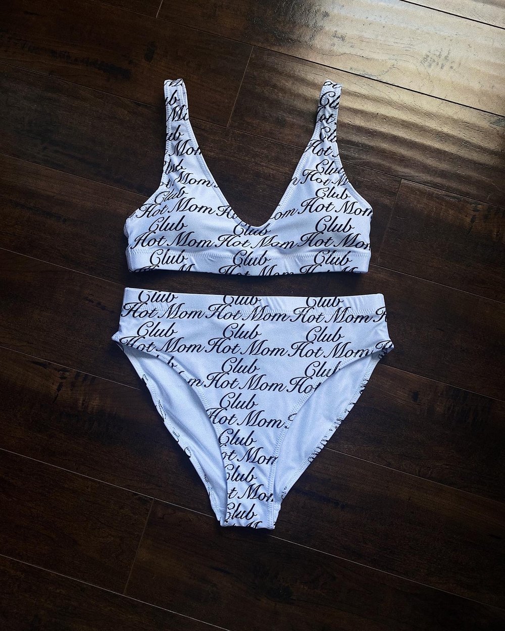 Image of RECYCLED HIGH-WAISTED BIKINI SET