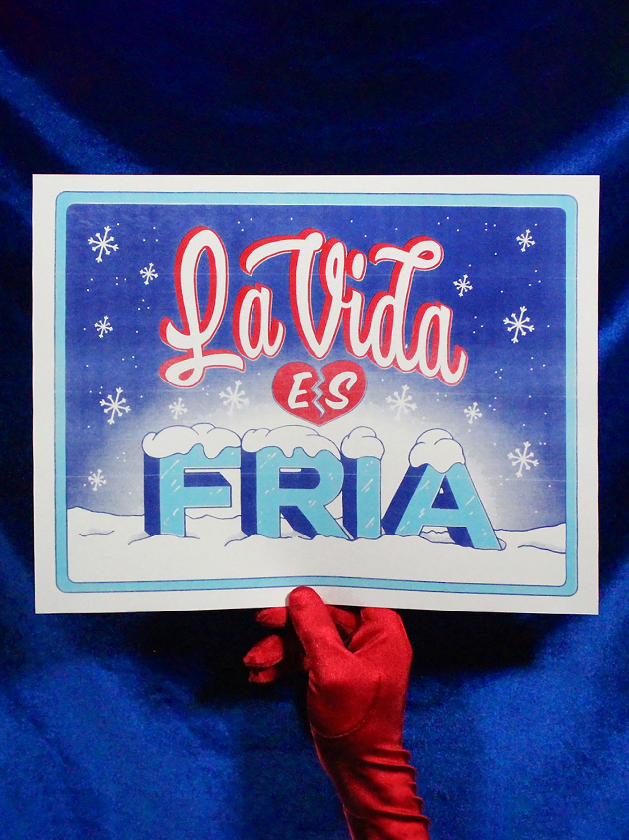 LA VIDA ES FRIA - Risograph Print | forevervacationshop