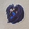 Bird lady sticker