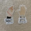 Reylo hands sticker