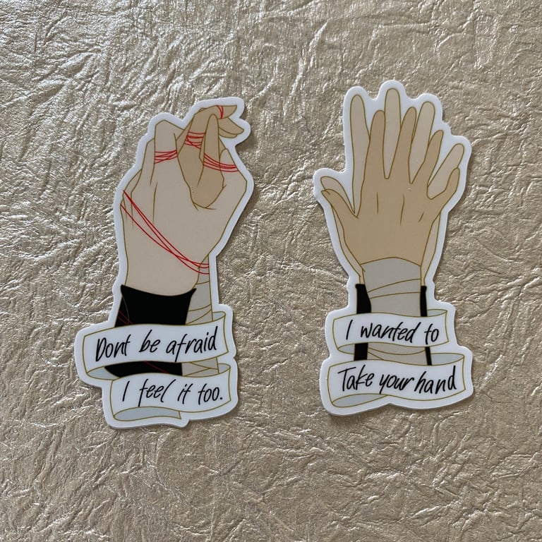 Reylo hands sticker
