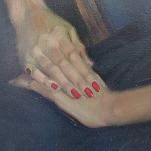 Image of Society Portrait 'Mrs John Heath' Vasco Lazzolo (1915 - 1984)