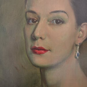 Image of Society Portrait 'Mrs John Heath' Vasco Lazzolo (1915 - 1984)