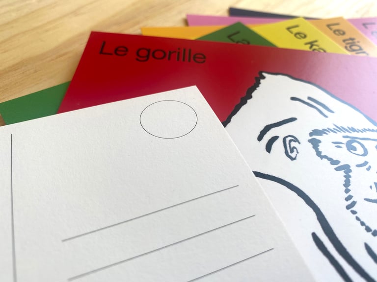 Les animaux - Set de 10 cartes postales Image 2