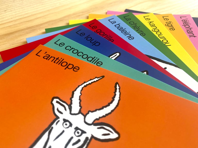 Les animaux - Set de 10 cartes postales Image 4