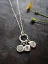 Into the Meadow primal pebbles recycled silver pendant