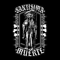 Image 1 of SANTA MUERTE EMBROIDERED BACKPATCH
