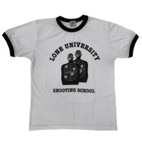 Image 1 of LONE UNIVERSITY SHOOTING SCHOOL RINGER TEE (BLACK)