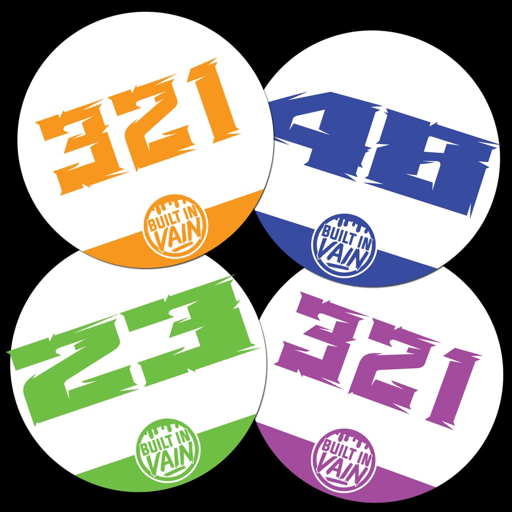 Track Number Plates - Square & Round