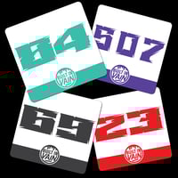 Image 1 of Track Number Plates - Square & Round