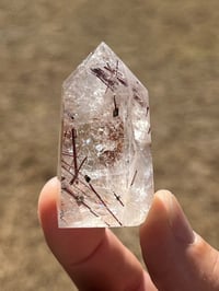 Image 1 of Red Rutile & Quartz Generator #2437