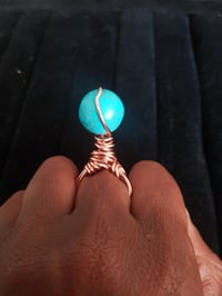 Image 2 of Turquoise Crystal Rings (1)