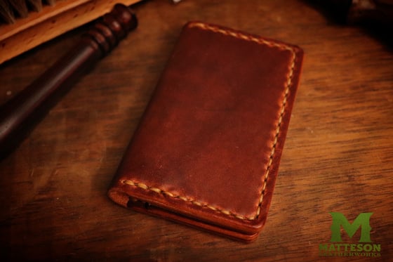 Image of Leather Card Wallet - English Tan