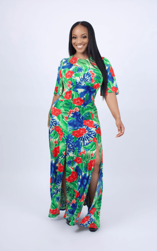 Image of Hawaiian Green Dress