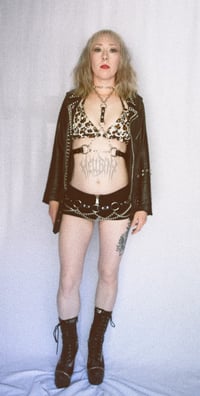 Image 2 of Hellbent Kali Leather Bikini Top