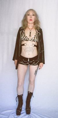 Image 2 of Hellbent Trinity Chain and Leather Harness