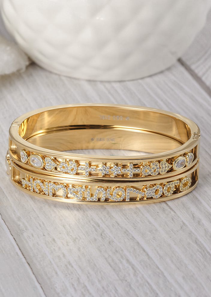 Custom Adjustable Name Bracelet Bangle Pearl Charm Couple Bracelets for  Women in Stainless Steel 18k Gold Plated