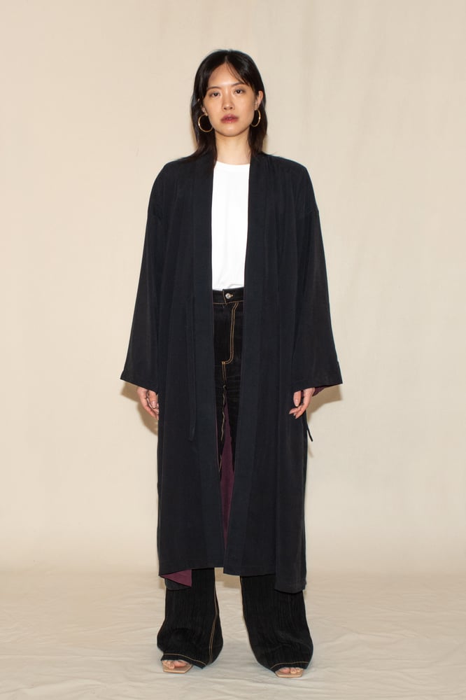 Image of Reversible Ash-Plum Robe