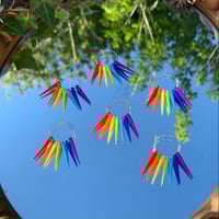 Image 2 of Pride Flag Hoop Earrings