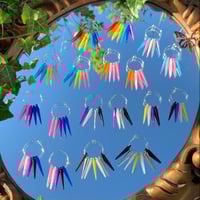 Image 1 of Pride Flag Hoop Earrings