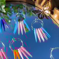 Image 3 of Pride Flag Hoop Earrings