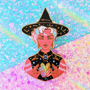 Image of Progress Pride Witch Enamel Pins
